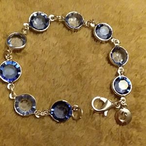 Pretty Two-toned Blue Crystal Swarovski Bracelet